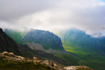 A beautiful view of the mountains of the Caucasus.