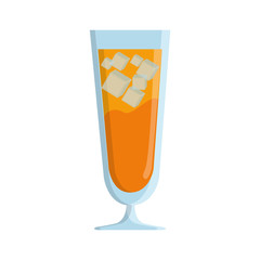 cocktail drink icon over white background. colorful design. vector illustration