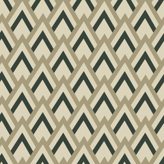 Seamless antique palette simple art deco wave scales pattern vector. Seamless Art-Deco Vintage Pattern