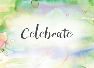 Celebrate Concept Watercolor and Ink Painting