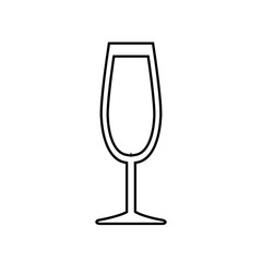cocktail drink icon over white background. vector illustration