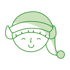 cute little christmas boy elf vector illustration graphic design