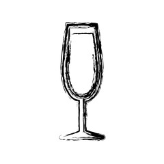 cocktail drink icon over white background. vector illustration