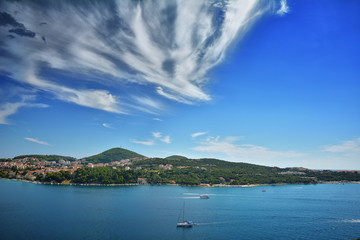 Coast of Dalmatia seen from Jadranska Magistrala - Croatia