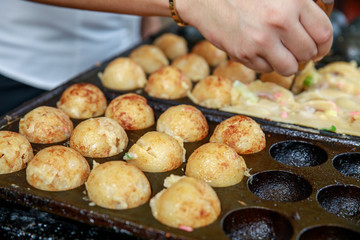 Making of Takoyaki
