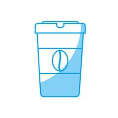 coffee cup icon over white background. vector illustration
