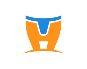 TH HT letter logo template 5