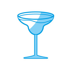 cocktail drink icon over white background. vector illustration