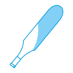 cricket bat icon over white background. vector illustration