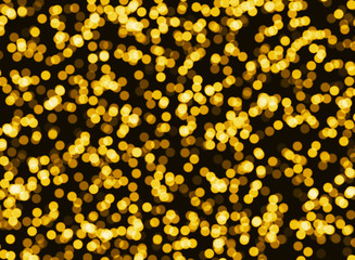 blurred golden glittering lights background