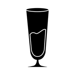 cocktail drink icon over white background. vector illustration