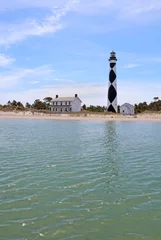 Washable wall murals Lighthouse Cape Lookout lighthouse on the Southern Outer Banks of North Carolina vertical