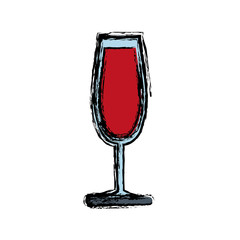 cocktail drink icon over white background. colorful design.  vector illustration