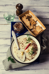 Creamy cauliflower soup