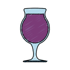 cocktail drink icon over white background. colorful design.  vector illustration