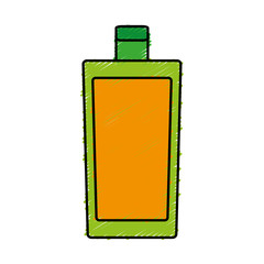 fragance bottle icon over white background. vector illustration