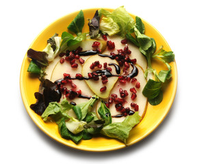 Pomegranate and pear salad Granatnega jabolka in hruške solata Insalata di pere e melograno Granat...