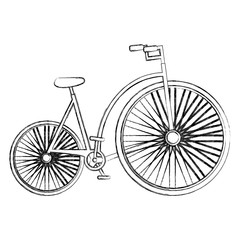 Fototapeta na wymiar antique bicycle isolated icon vector illustration design