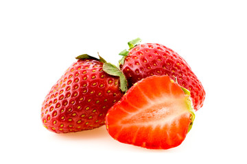 Fresh strawberries closeup