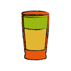 Fototapeta premium Delicious cocktail drink icon vector illustration graphic design