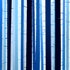  silhouettes trees blue dark light background