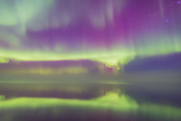 Aurora in the fog