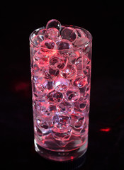 Silicone balls on a black background