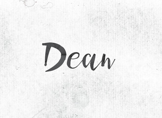 Dean Concept Painted Ink Word and Theme