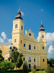 Fototapeta na wymiar Romano-Catholic Cathedral in Oradea Nagyvárad Romania