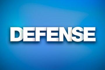 Defense Theme Word Art on Colorful Background © enterlinedesign