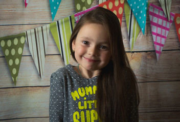 Портрет маленькой девочки.