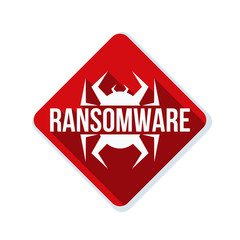 Obraz premium Ransomware Hazard sign