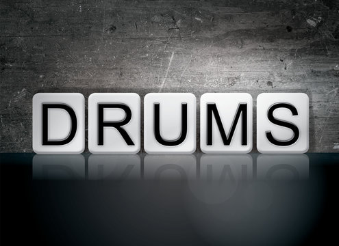 Drums Concept Tiled Word