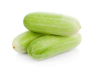 Cucumber isolated on the white background