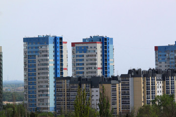 Apartment building multistoried modern and stylish living block of flats