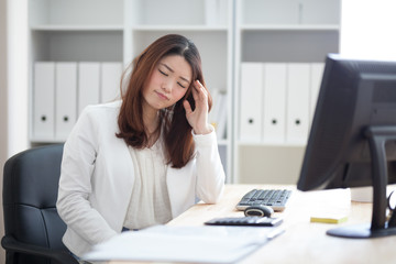 Obraz premium デスクワーク・OL