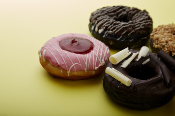 Donut Yellow Background