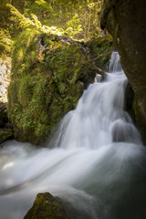 Fototapeta na wymiar Wasserfall, Kaskade im Hartelsgraben, Gesäuse,Steiermark,Österreich
