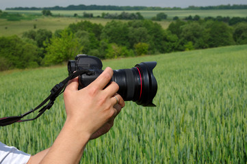 Photographer shoots nature