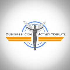 Abstract Icon template. Marketing and organize activity icon. Vector and Illustration, EPS 10.