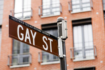 Gay Street Sign Manhattan New York