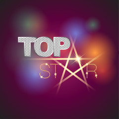 Top Star Icon. Abstract Icon template. Marketing, organize and entertainment activity icon. Vector and Illustration, EPS 10.