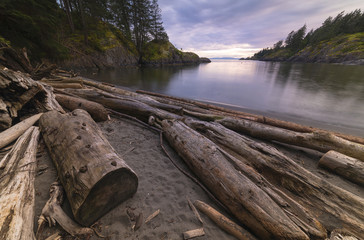 Fototapeta na wymiar Island Landscapes Waterscape Seascape Pacific North West British Columbia