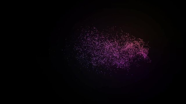 абстракция взрыв текста месяца года разноцветный переход на черном фоне взрыв на частицы 