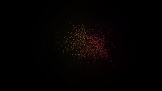 абстракция взрыв текста месяца года разноцветный переход на черном фоне взрыв на частицы 