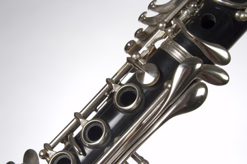 Fototapeta premium Clarinet on White Background