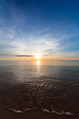 Fototapeta premium sunset over the ocean