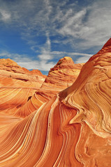 Wunderschöne Wave Landschaft aus Sandstein