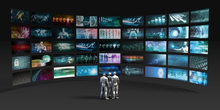 Futuristic Video Wall