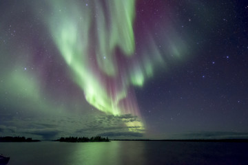 Naklejka premium Aurora explosion